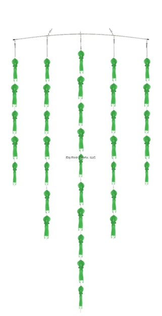 Picture of Fish Razr Phat Squid Spreader Bar Green Sparkle