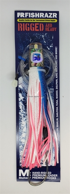 Picture of Fish Razr Rigged Big Pancho 7.5" Blue/ Pink/ White Skirt