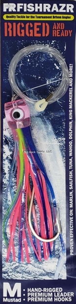 Picture of Fish Razr Rigged Dolphin Daze Jr. 5.5" Silver Head, Black/ Purple Skirt Fr439