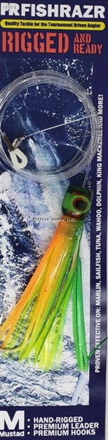 Picture of Fish Razr Rigged Mr. Softee Green 4.5" Green/ Yellow Skirt