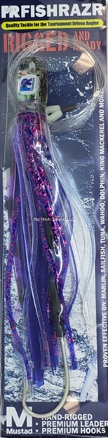 Picture of Fish Razr Rigged Wabo Cabo 7.5" Purple Glitter Skirt