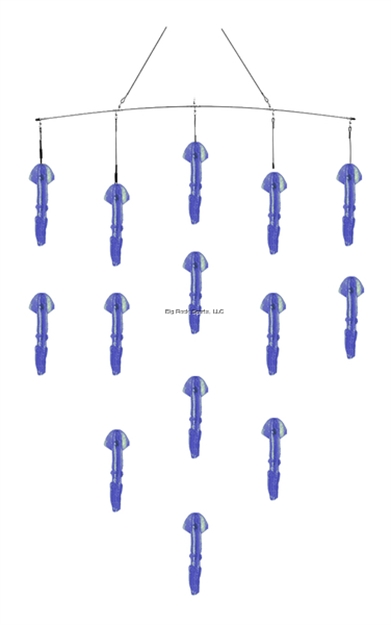 Picture of Fish Razr Spreader Bar- 36" 15 Squid Blue Sparkle