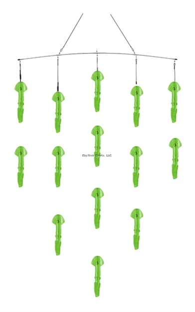 Picture of Fish Razr Spreader Bar- 36" 15 Squid Green Sparkle