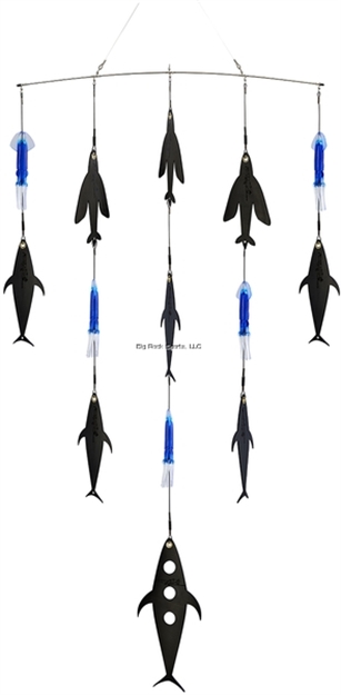 Picture of Fish Razr Spreader Bar Kit. 36" Bar With Flapz And 9" Blue Squid IN Carrying Case