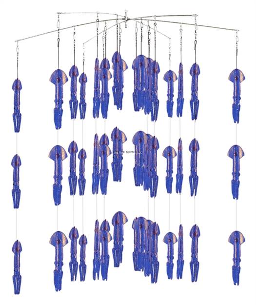 Picture of Fish Razr Squid Dredge 38" 39 Squid Blue Sparkle