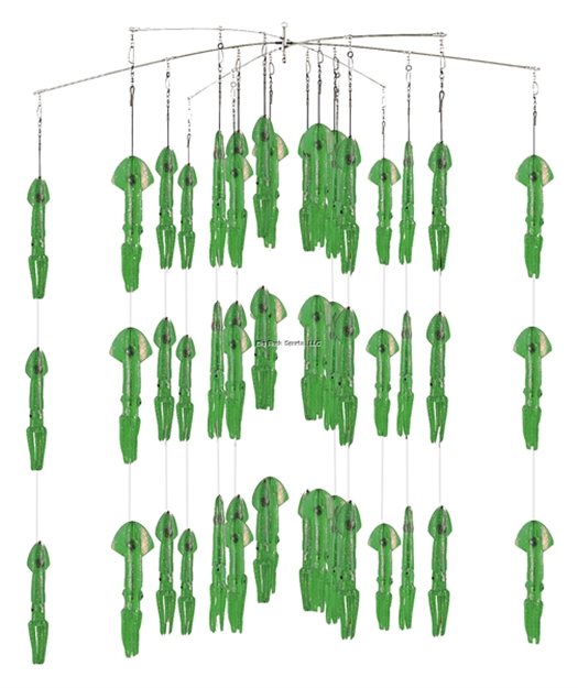 Picture of Fish Razr Squid Dredge 38" 39 Squid Green Sparkle