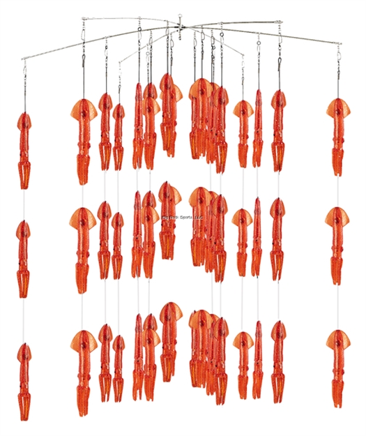 Picture of Fish Razr Squid Dredge 38" 39 Squid Red Sparkle