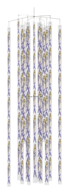 Picture of Fish Razr Stripz Dredge- Super Kit- 91 Ballyhoo, 32' Barwith Carry Bag