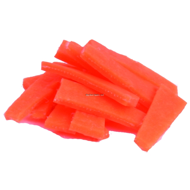 Picture of Fishbites Fish 'N' Strips Clam Longer Lasting Bait Strips, 1 1/2", Orange, 15/Pack