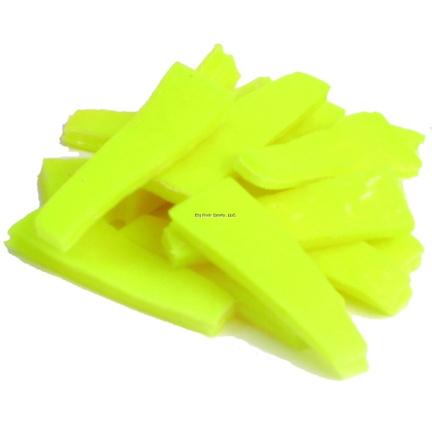 Picture of Fishbites Fish 'N' Strips Crab Longer Lasting Bait Strips, 1 1/2", Yellow, 15/Pack