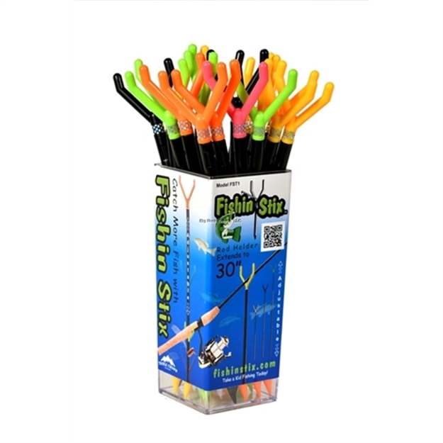 Picture of Fishin Stix 30" Extendable Rod Holder Trident Head Assorted Colors