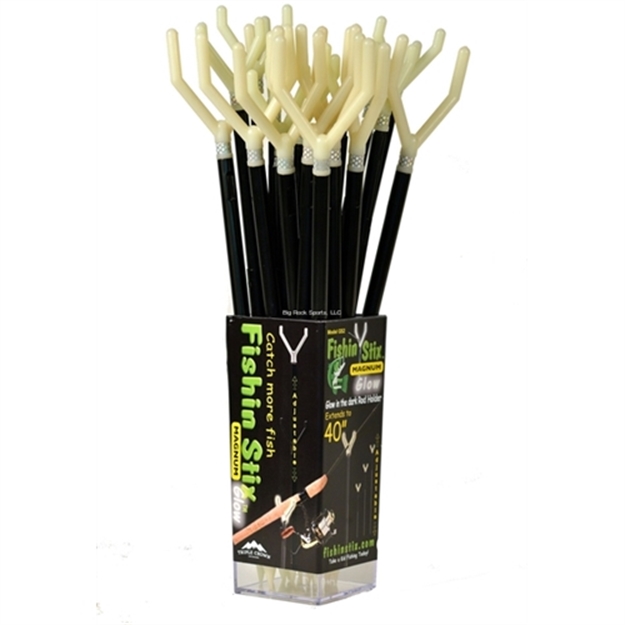Picture of Fishin Stix 40" Extendable Rod Holder Trident Head Glow