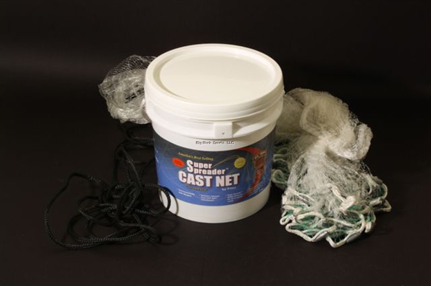 Picture of Fitec Gs1000 Ultra Spreader Cast Net Clear Mono Lead 3/8" Mesh, 8'