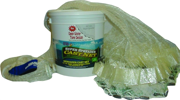 Picture of Fitec Gs1000 Ultra Spreader Cast Net W/Tape Clear Mono Lead 5/8" Mesh, 8'