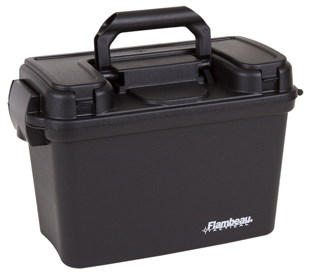 Picture of Flambeau 6430Sd Tactical Dry Box Removable Tray & Storage Compartment Black Polymer 1408T