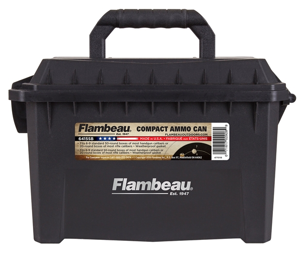 Picture of Flambeau Compact Tactical Ammo Can, Fits 6-9 Standard 50 Round Boxes OF Most Handgun Calibers 6415SB 071617029289
