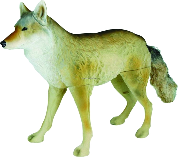 Picture of Flambeau Masters Series Flocked Lone Howler Coyote Decoy, Faux Fur Tail
