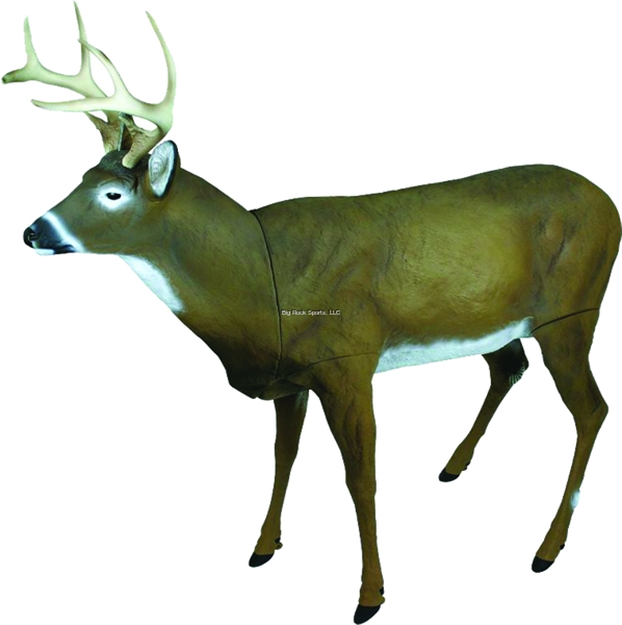 Picture of Flambeau Masters Series Flocked Boss Buck Full Body Deer Decoy, W/Blaze Orange Carry Sling