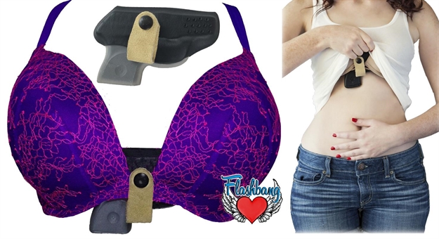 Picture of Flashbang 9220Lc9max10 RH Flashbang Bra Hlst Lc9/Lc380 W/Lasermax Blk Kydex