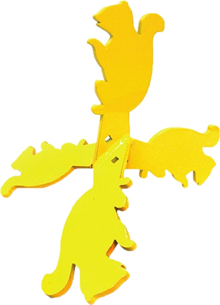 Picture of Flippin Critters Critter Squirrel Target Rimfire Yellow Steel<