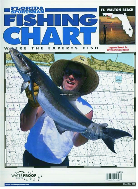 Picture of Florida Sportsman Fish Chart FT Walton Beach Grayton Beach TO Wynne Haven Beach