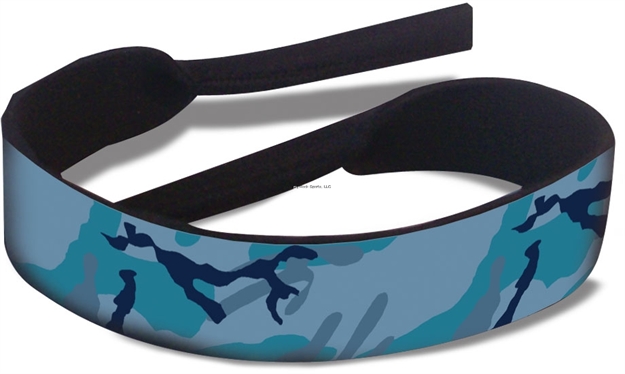 Picture of Flying Fisherman Blue Camo Strap Retainer Soft Neoprene