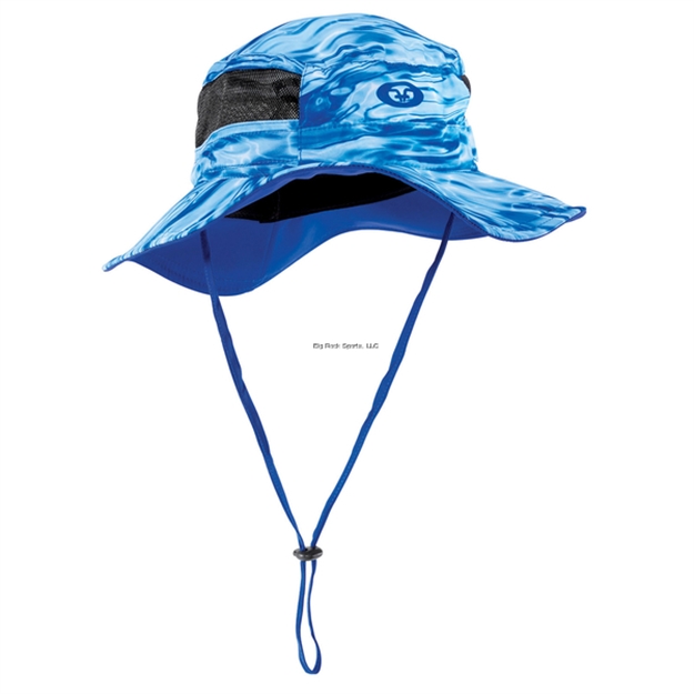 Picture of Flying Fisherman Boonie Hat Bluewater, Vented Mesh Sides, Adjustable, Chin Strap, Upf 50, One Size