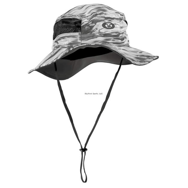 Picture of Flying Fisherman Boonie Hat Graywater, Vented Mesh Sides, Adjustable, Chin Stap, Upf 50, One Size