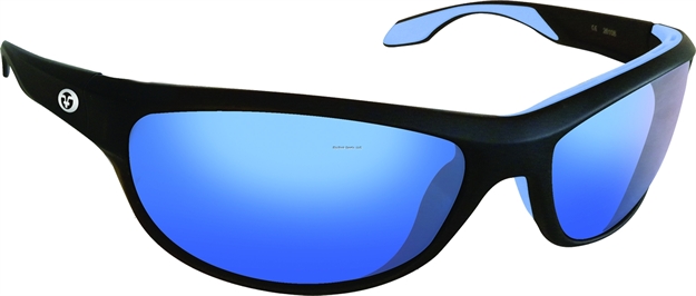 Picture of Flying Fisherman Cayo Sunglasses Matte Black Smoke-Blue Mirror