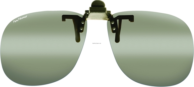 Picture of Flying Fisherman Clip-On Flip-Up Sunglasses Square Smoke