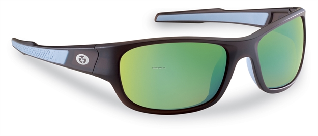 Picture of Flying Fisherman Last Cast Polarized Sunglasses, Brown Frame, Amber-Green Mirror Lens