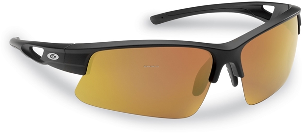 Picture of Flying Fisherman Moray Polarized Sunglasses, Matte Black Frames, Copper-Red Mirror Lens