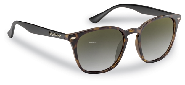 Picture of Flying Fisherman Muriel Polarized Sunglasses, Tort-Black Frame, Amber-Gold Mirror Lens
