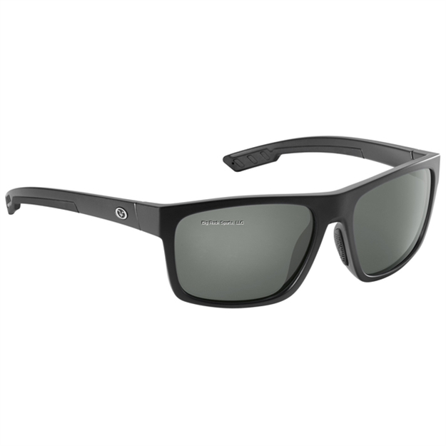Picture of Flying Fisherman Offline Sunglasses, Matte Black Frame, Smoke Polarized Lens, Medium Fit