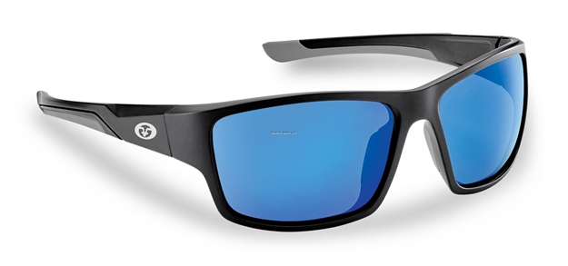 Picture of Flying Fisherman Sand Bank Polarized Sunglasses, Matte Black Frame, Smoke-Blue Lens