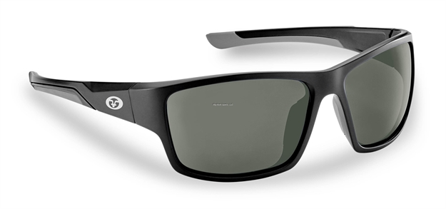 Picture of Flying Fisherman Sand Bank Polarized Sunglasses, Matte Black Frame, Smoke Lens