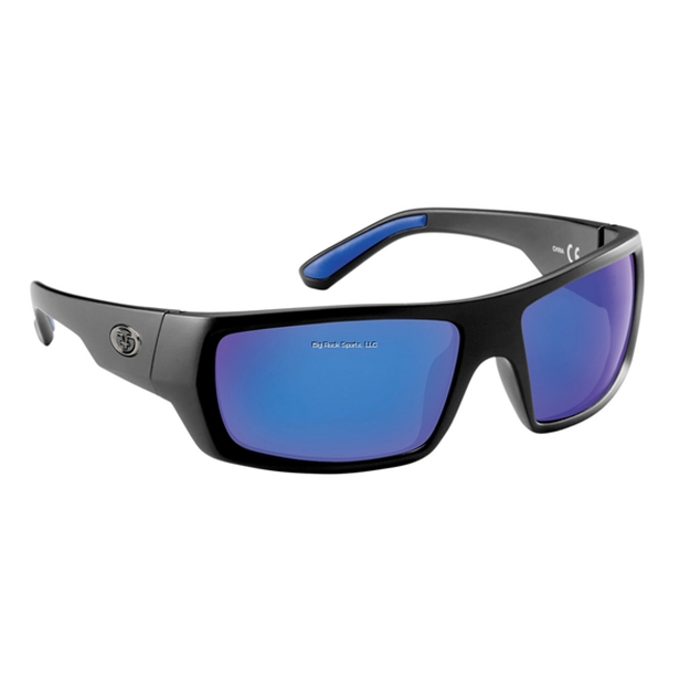 Picture of Flying Fisherman Sargasso Sunglasses Matte Black Frame, Smoke-Blue Mirror Lens, Acutint Polarized Lens System