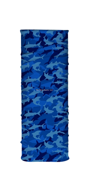 Picture of Flying Fisherman Shark Sunbandit Junior Mask, Multifuntional Seamless Bandana, 12 Ways TO Wear, Upf30, Ages 3 TO 12