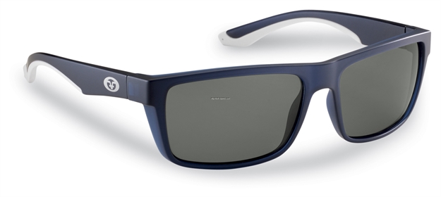 Picture of Flying Fisherman Streamer Polarized Sunglasses, Crystal Navy Frame, Smoke Lens