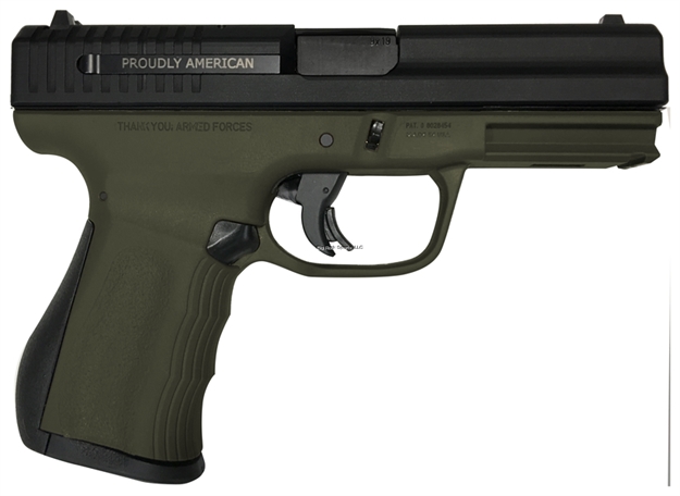 Picture of Fmk Firearms 9C1g2-Fat Semi Auto Pistol, 9Mm, 4" Bbl, 14Rd, Extra Mag, OD Green With Free Stripped Lower