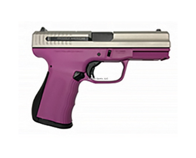 Picture of Fmk Firearms 9C1g2-Fat Semi Auto Pistol, 9Mm, 4" Bbl, Fast Action Trigger, 14Rd, Extra Mag, Raspberry - W/Silver Barrel