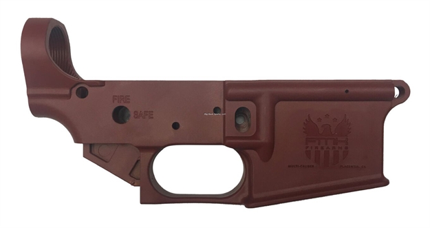 Picture of Fmk Firearms Ar-1 Extreme Ar-15 Multi Caliber Polymer Lower Reciever Brick Red