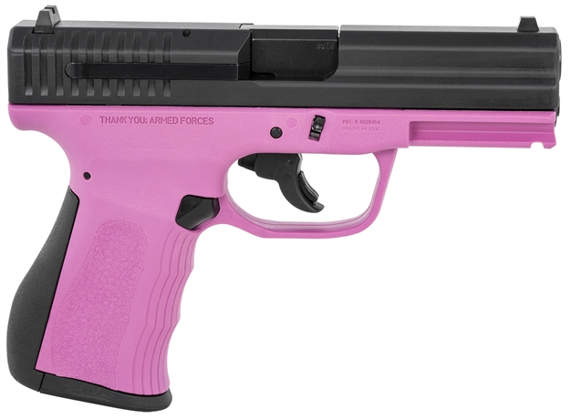 Picture of  Fmk Firearms G9c1g2pksscm 9C1 G2 9Mm Luger 10+1 4" Black Stainless Steel Barrel, Black Serrated Carbon Steel Slide, Pink Polymer Frame W/Picatinny Rail, Black Backstrap Grip