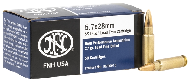 Picture of FN 10700013 High Performance  5.7X28mm 27Gr Lead Free Hollow Point 50 Per Box/40 Case 10700012