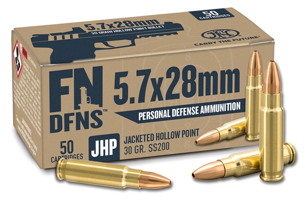 Picture of  FN 10700030 Dfns  5.7X28mm 30Gr Jacketed Hollow Point 50 Per Box/10 Case 845737017323