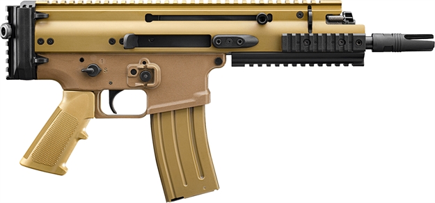 Picture of FN 38101241 Scar 15P 5.56X45mm 30+1 7.50" Chrome Lined Steel Barrel, Flat Dark Earth Anodized Aluminum Picatinny Rail Receiver, Fde Polymer Grip, Ambidextrous 38-101241 845737015237