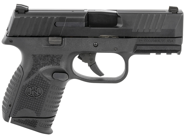 Picture of FN 66100816 509C  Steel Frame 9Mm Luger 10+1, 3.70" Black Steel Barrel, Matte Black Serrated Stainless Steel Slide & Polymer Frame W/Picatinny Rail, Black Interchangeable Backstrap Grip, Ambidextrous 66-100816