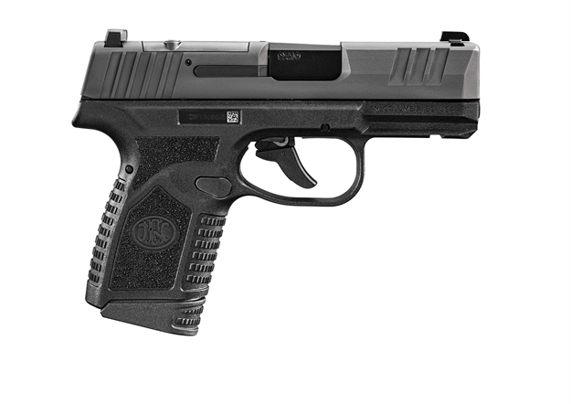 Picture of FN 66101414 Reflex Mrd Micro-Compact Frame 9Mm Luger 10+1, 3.30" Black Target Crown Steel Barrel, Black Pvd Optic Ready/Serrated Steel Slide & Polymer Frame W/Picatinny Rail, Ambidextrous 66-101414 845737016289