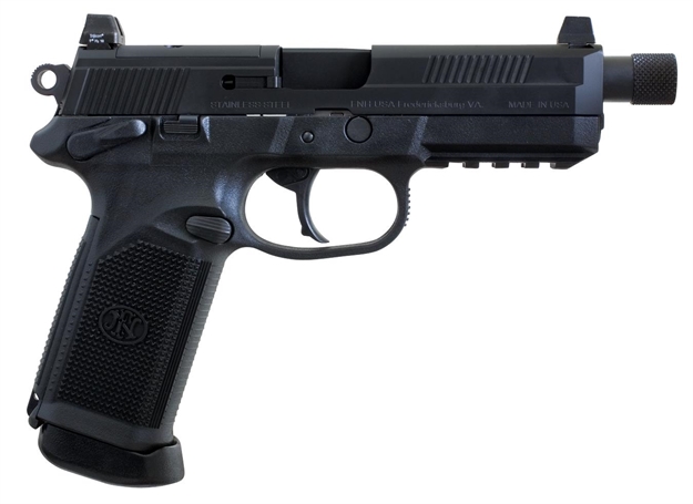 Picture of  FN 66981 Fnx Tactical 45 Acp  5.30" Threaded Barrel 10+1  , Matte Black , Manual Safety , Night Sights , Optics Ready 845737005399