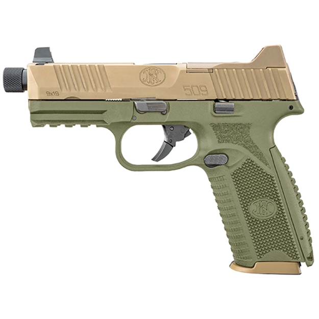 Picture of FN America 509 Tactical 9Mm Odg Fde NS Nms 1 17Rd 2 24Rd
